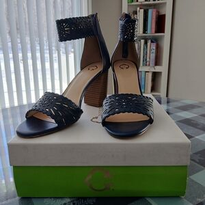 C. Wonder Navy Blue Heeled Sandals